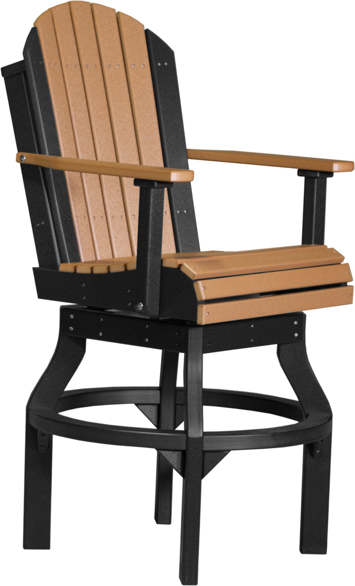 LCPASCBCB-LuxCraft-Adirondack Swivel Chair-Pangaea Patio