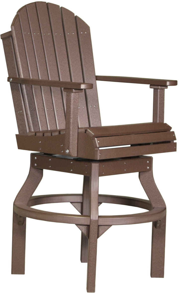 LCPASCBCBR-LuxCraft-Adirondack Swivel Chair-Pangaea Patio