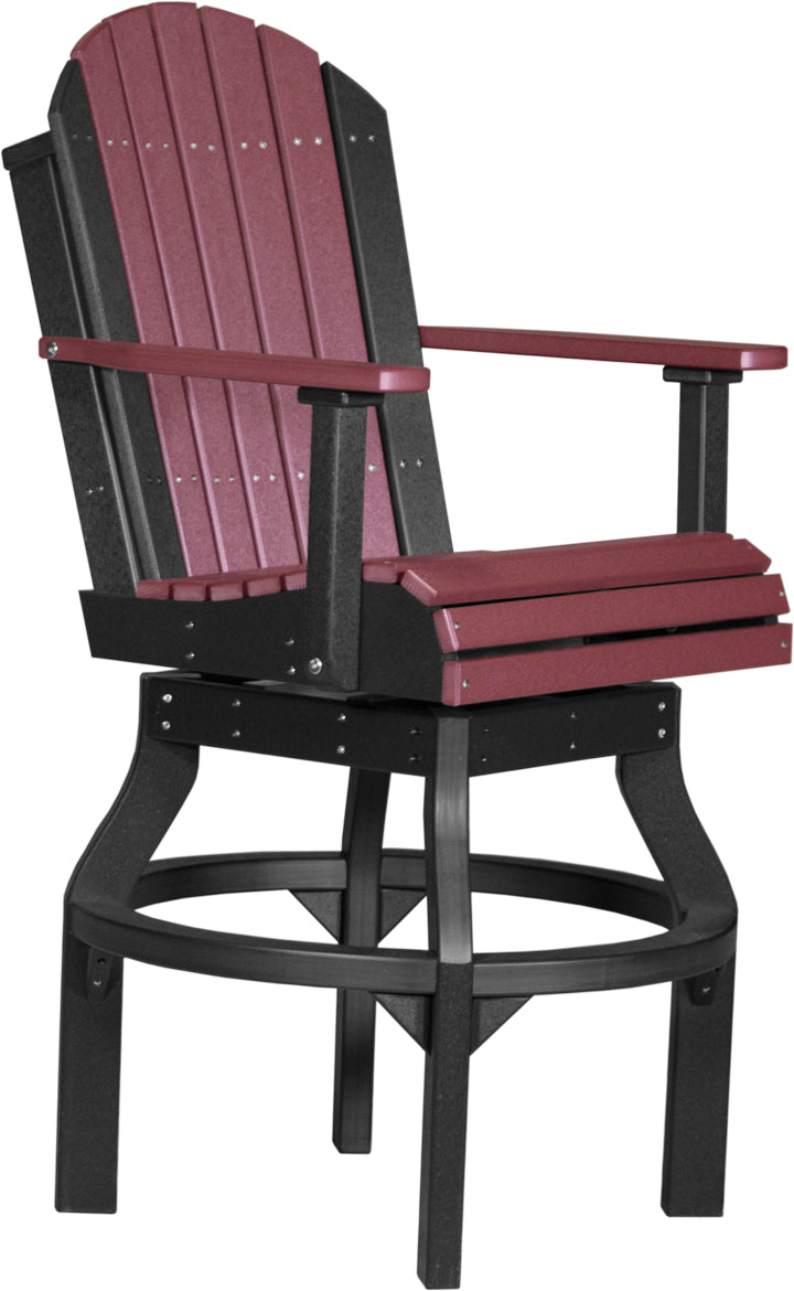 LCPASCBCHB-LuxCraft-Adirondack Swivel Chair-Pangaea Patio