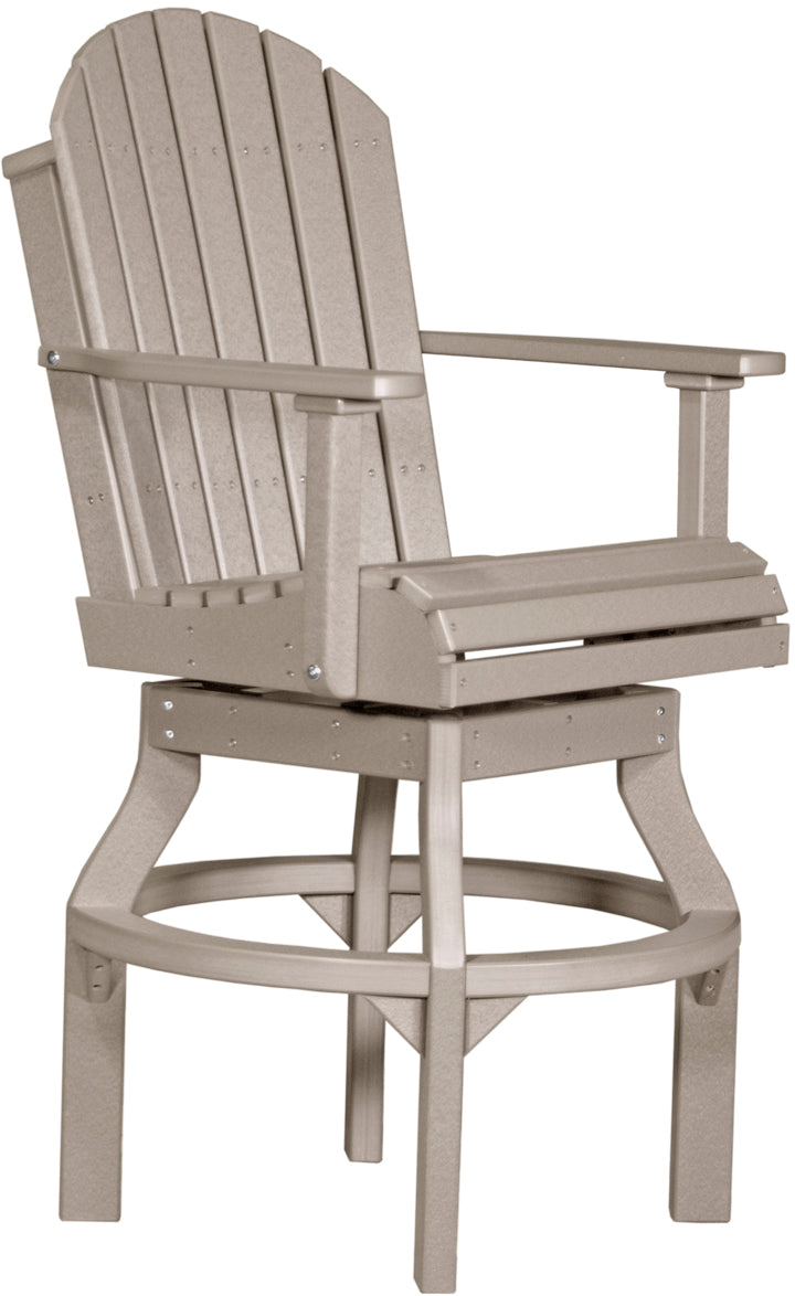 LCPASCBWW-LuxCraft-Adirondack Swivel Chair-Pangaea Patio