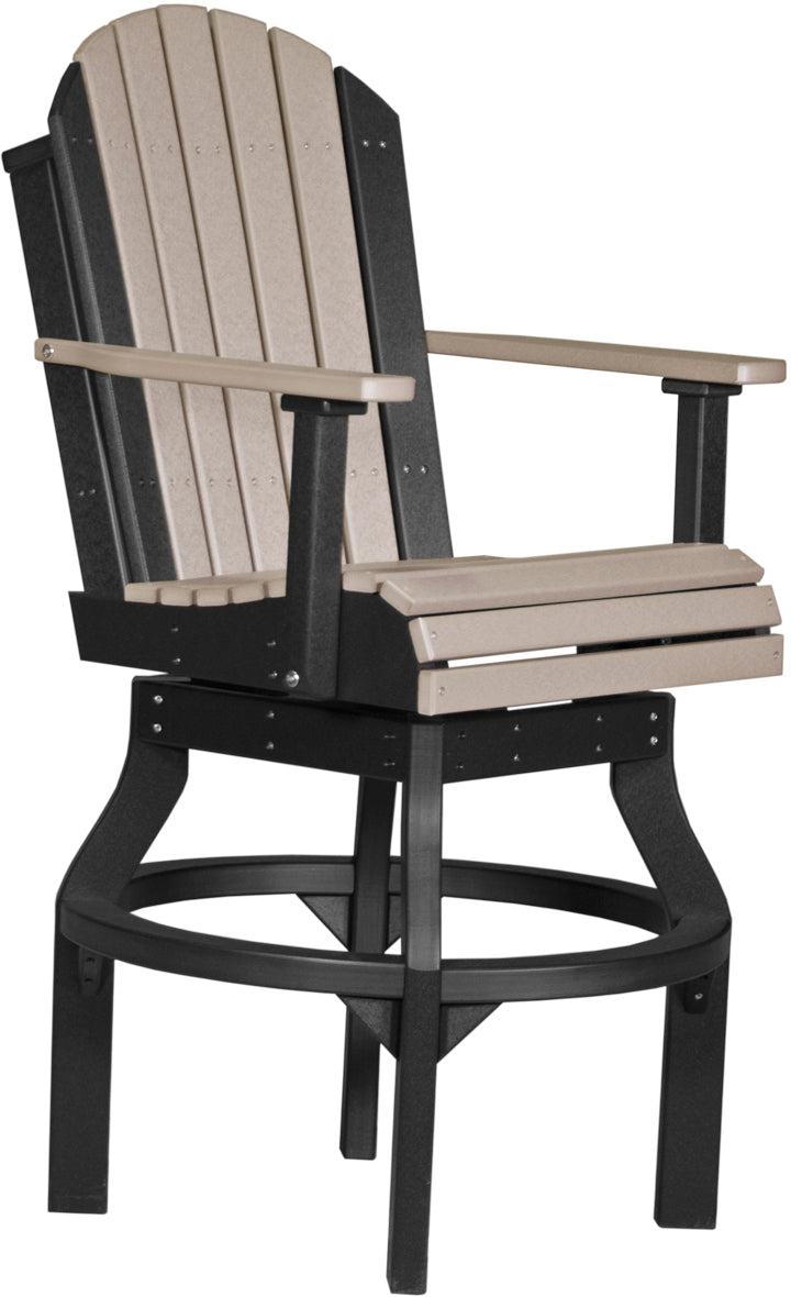 LCPASCBWWB-LuxCraft-Adirondack Swivel Chair-Pangaea Patio