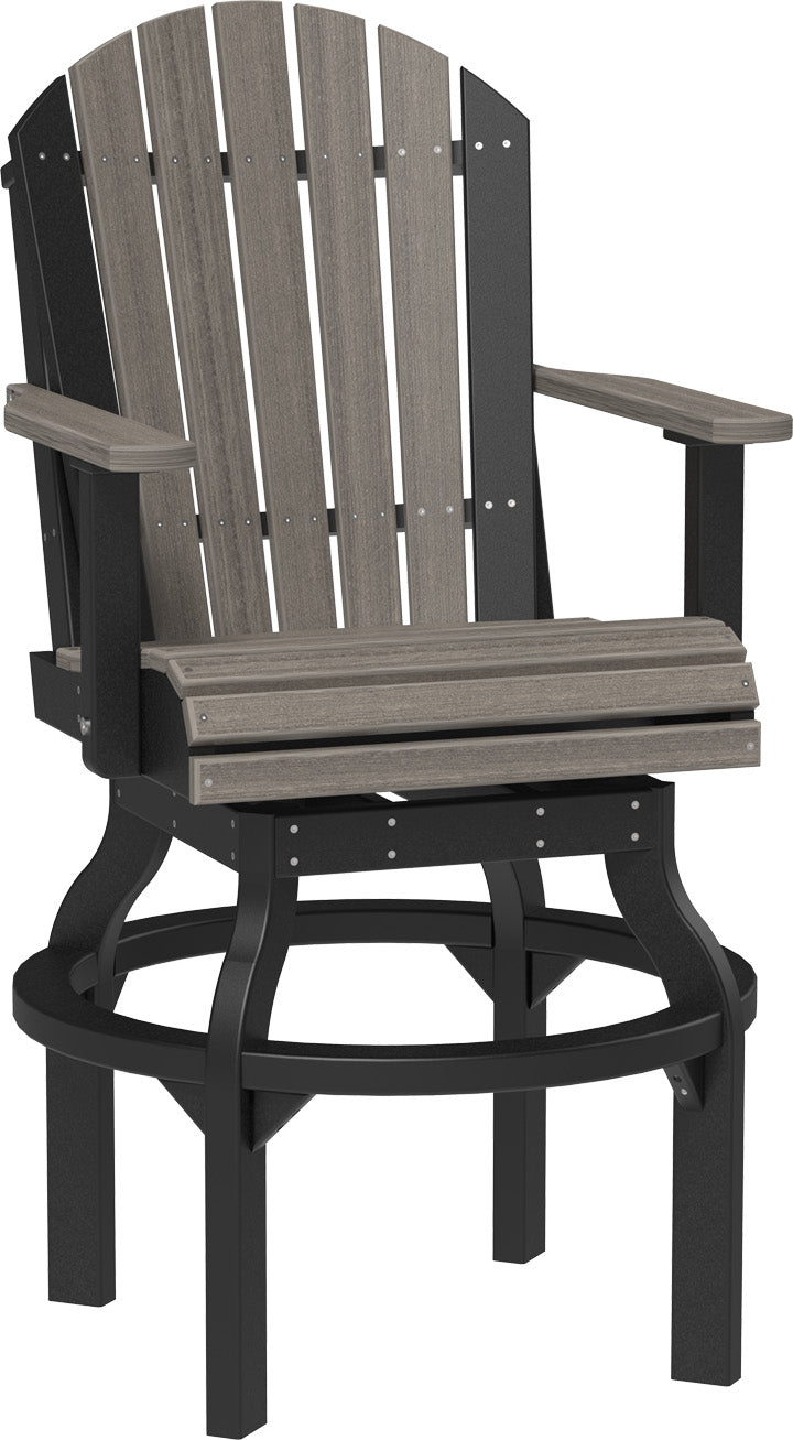 LCPASCBCGB-LuxCraft-Adirondack Swivel Chair-Pangaea Patio