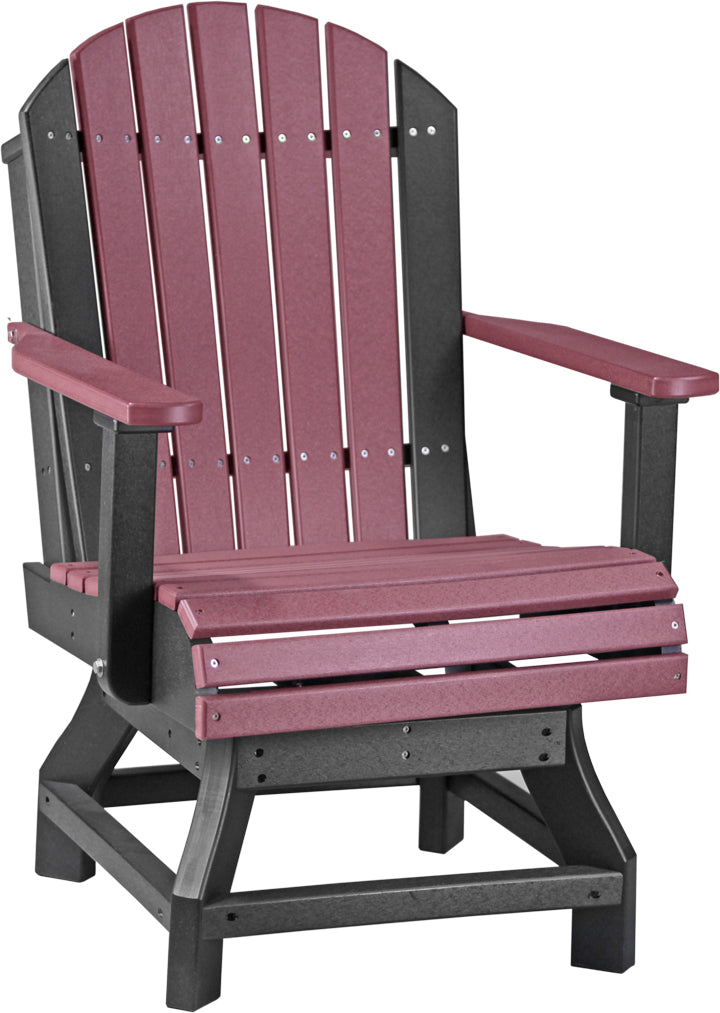 LCPASCDCHB-LuxCraft-Adirondack Swivel Chair-Pangaea Patio