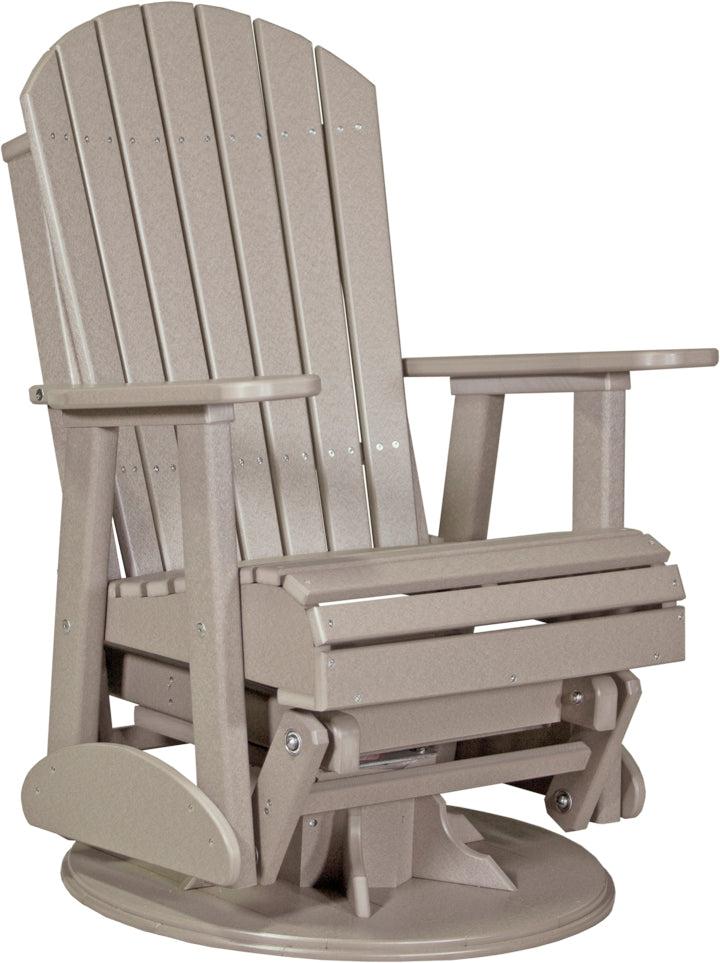 LC2SAPGWW-LuxCraft-Adirondack Swivel Glider Chair-Pangaea Patio