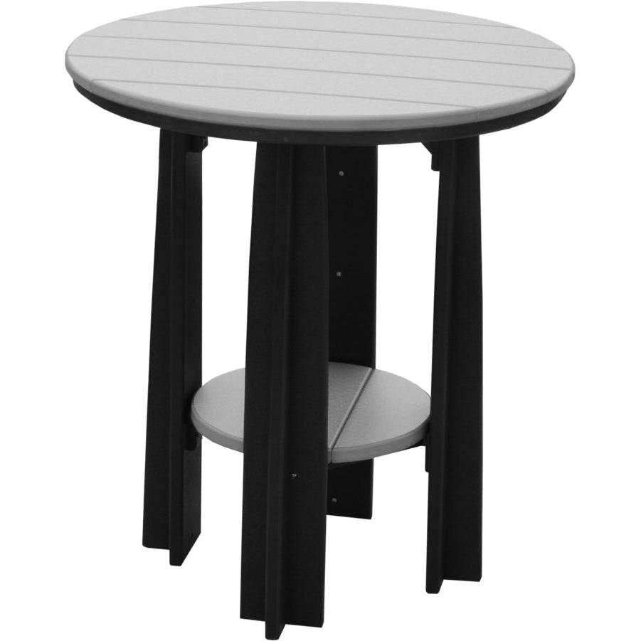 LCPBATDGB-LuxCraft-Balcony Table-Dove Gray Black-Pangaea Patio