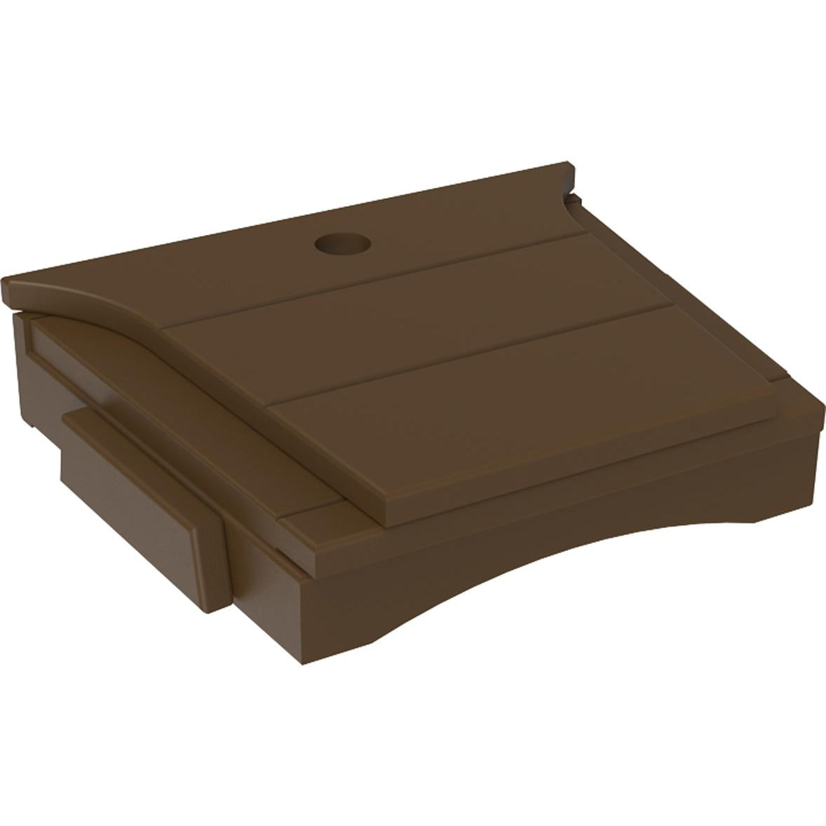 LCBTTCBR-LuxCraft-Balcony Tete-A-Tete Table-Chestnut Brown-Pangaea Patio