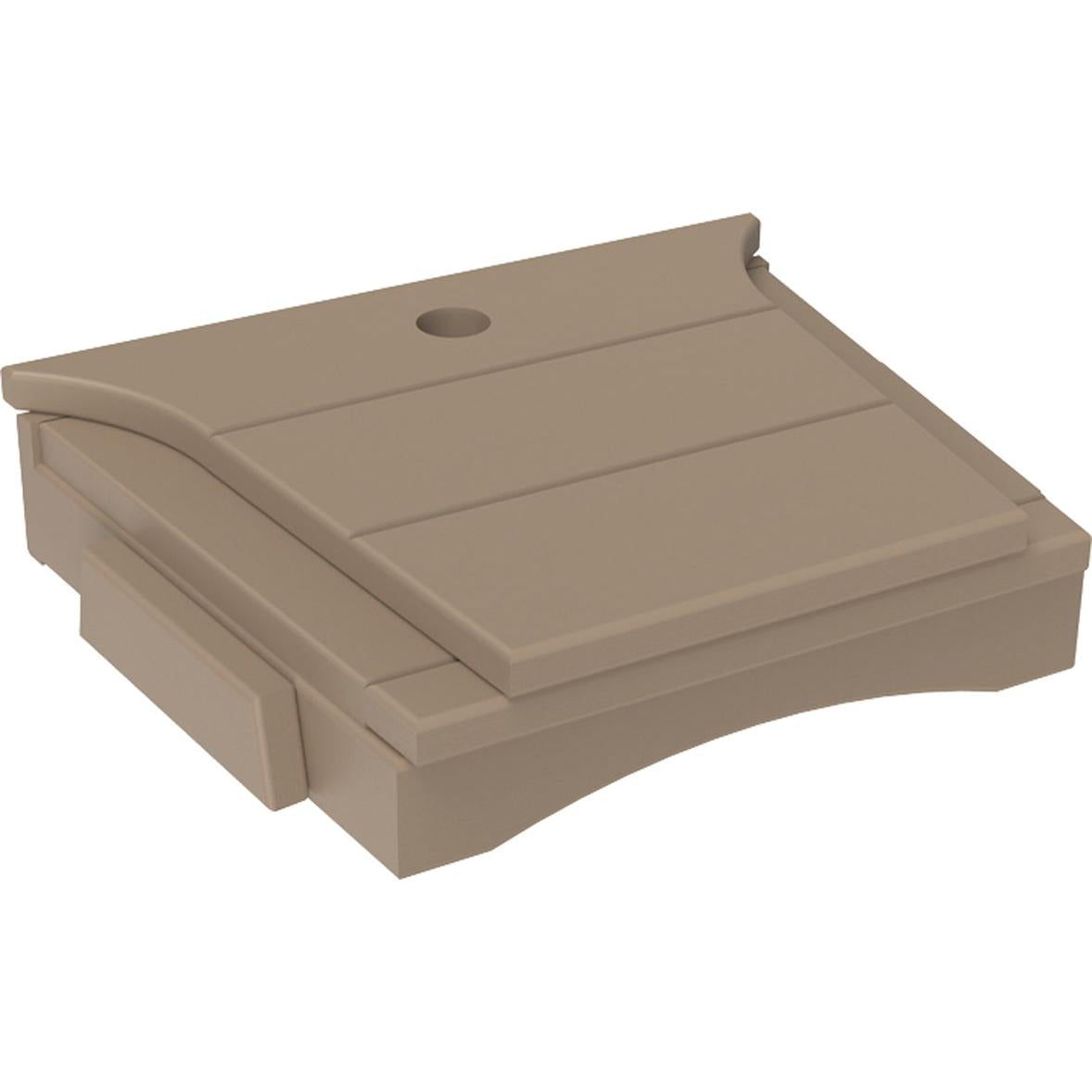 LCBTTWW-LuxCraft-Balcony Tete-A-Tete Table-Weatherwood-Pangaea Patio