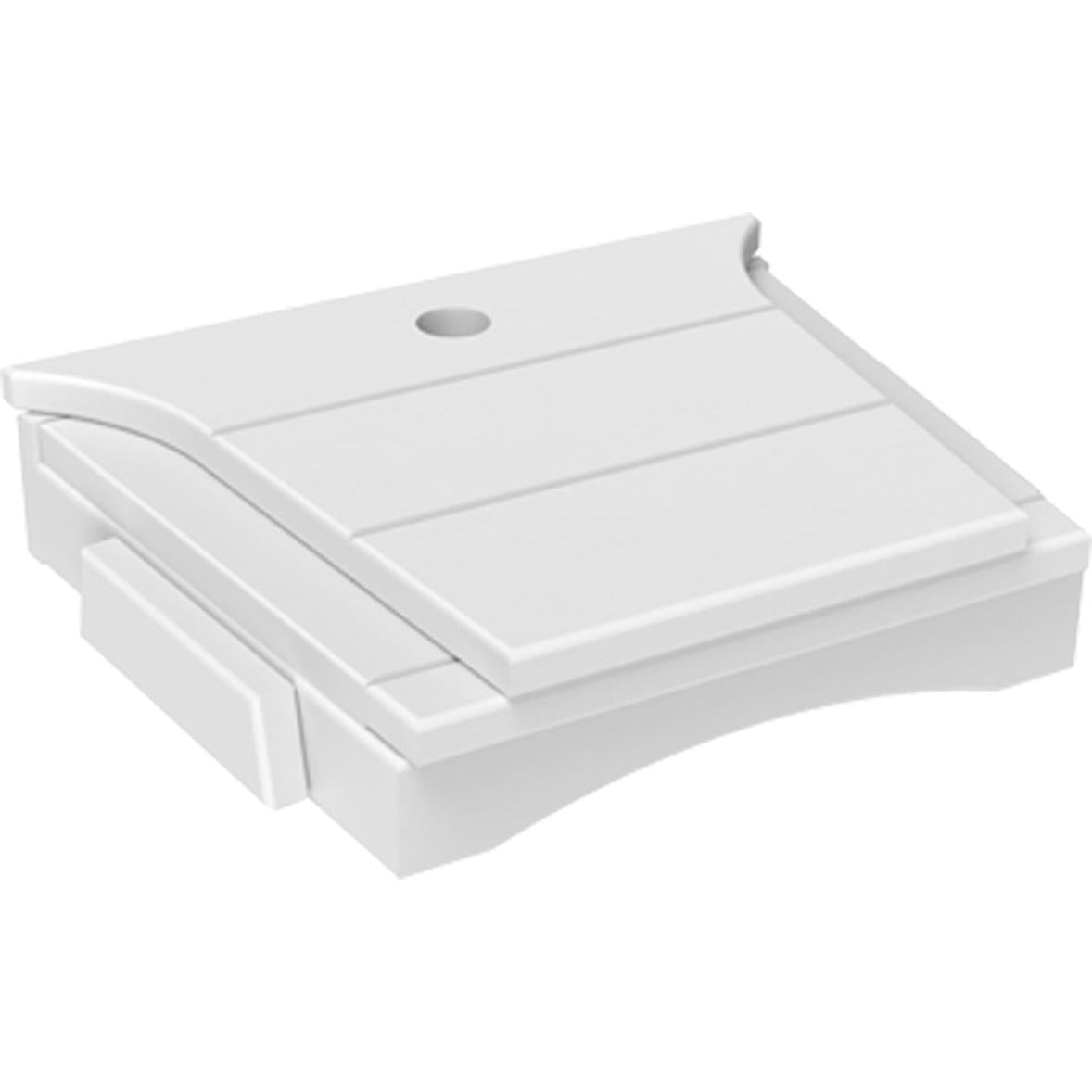 LCBTTW-LuxCraft-Balcony Tete-A-Tete Table-White-Pangaea Patio