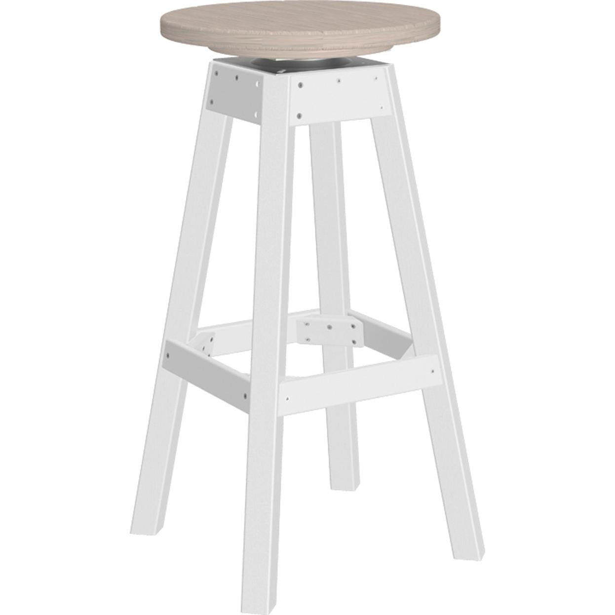 LCPBSBIW-LuxCraft-Bar Stool-Birch White-Pangaea Patio