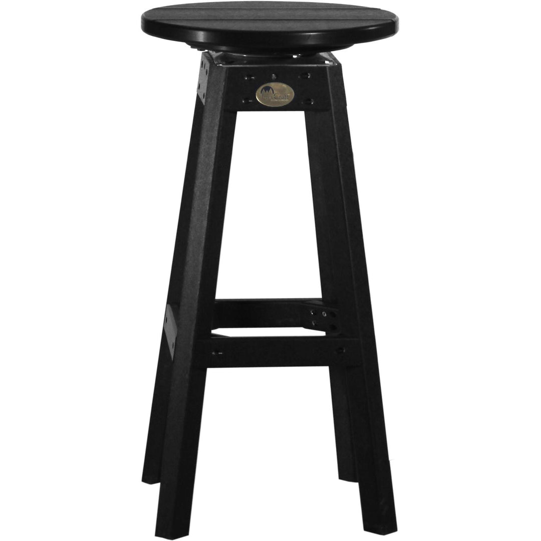 LCPBSBK-LuxCraft-Bar Stool-Black-Pangaea Patio