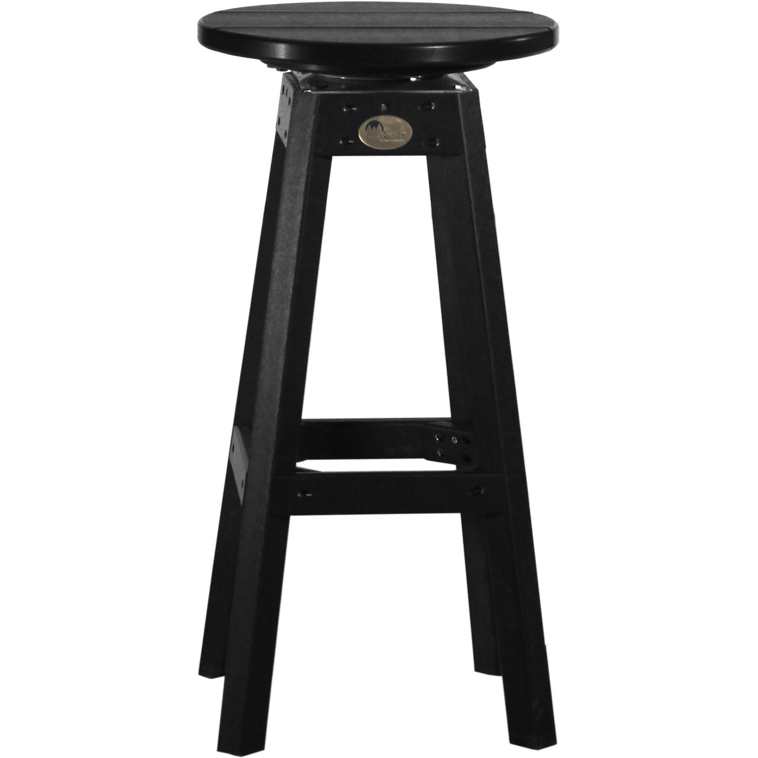 LCPBSBK-LuxCraft-Bar Stool-Black-Pangaea Patio