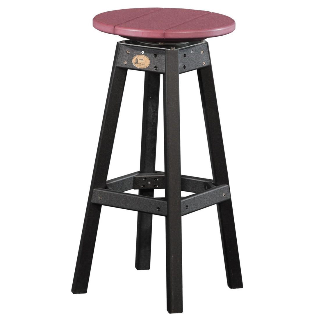 LCPBSCHB-LuxCraft-Bar Stool-Cherrywood Black-Pangaea Patio