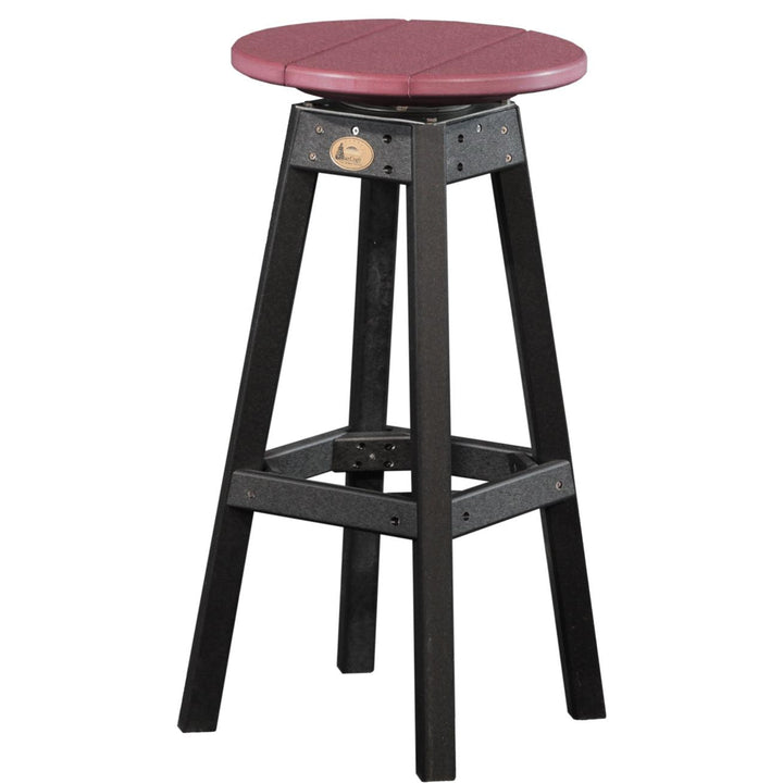 LCPBSCHB-LuxCraft-Bar Stool-Cherrywood Black-Pangaea Patio