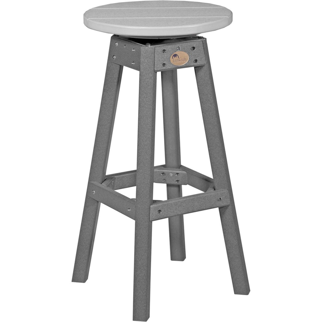 LCPBSDGS-LuxCraft-Bar Stool-Dove Gray Slate-Pangaea Patio