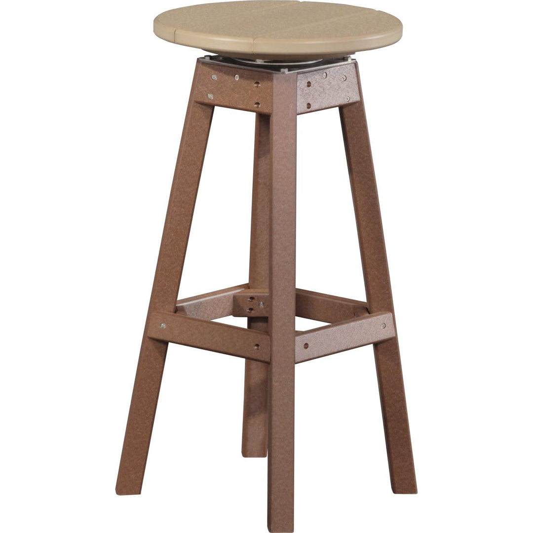 LCPBSWWCBR-LuxCraft-Bar Stool-Weatherwood Chestnut Brown-Pangaea Patio
