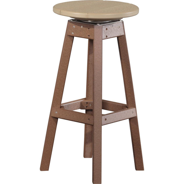 LCPBSWWCBR-LuxCraft-Bar Stool-Weatherwood Chestnut Brown-Pangaea Patio