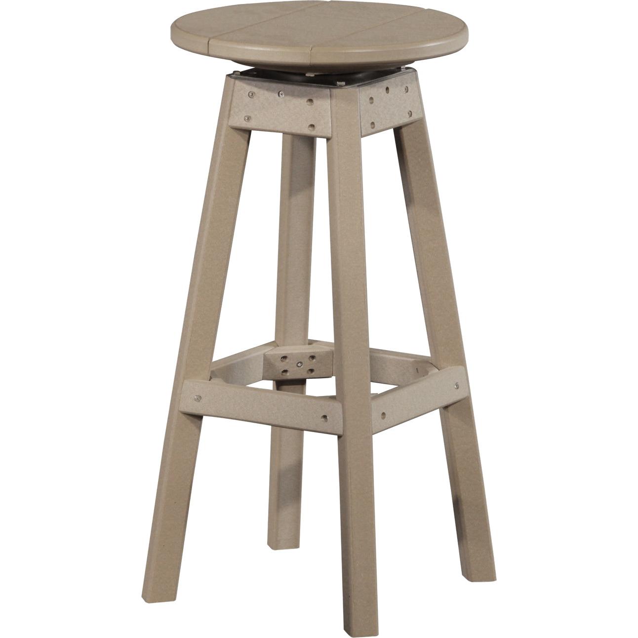 LCPBSWW-LuxCraft-Bar Stool-Weatherwood-Pangaea Patio