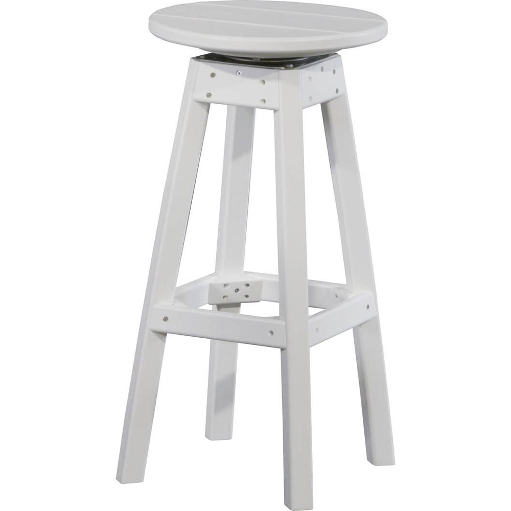 LCPBSW-LuxCraft-Bar Stool-White-Pangaea Patio