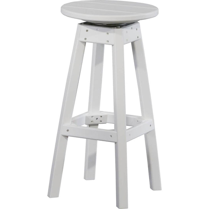 LCPBSW-LuxCraft-Bar Stool-White-Pangaea Patio