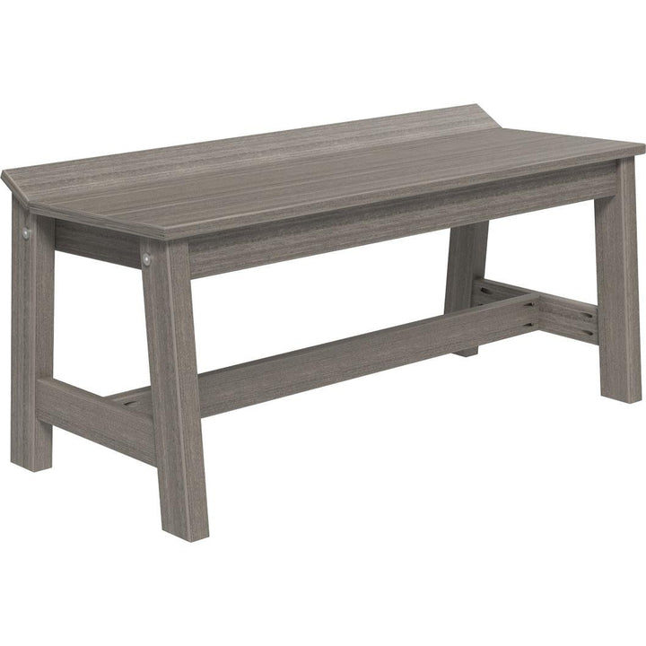 LCCDB41CG-LuxCraft-Café Dining Bench (41")-Brazilian Walnut Black-Pangaea Patio