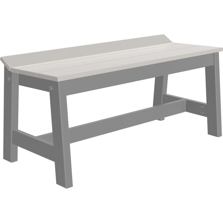 LCCDB41DGS-LuxCraft-Café Dining Bench (41")-Dove Gray Slate-Pangaea Patio