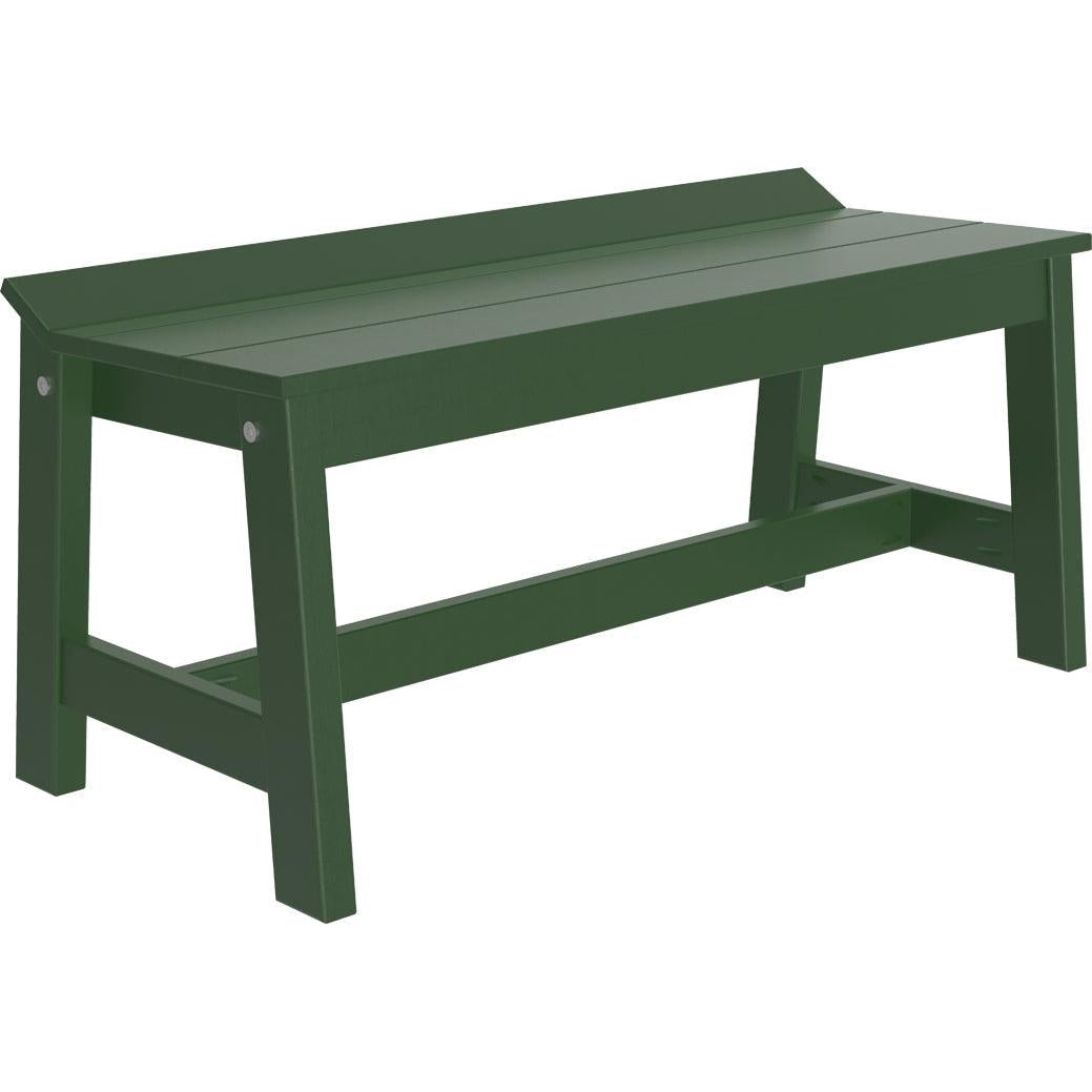 LCCDB41G-LuxCraft-Café Dining Bench (41")-Green-Pangaea Patio