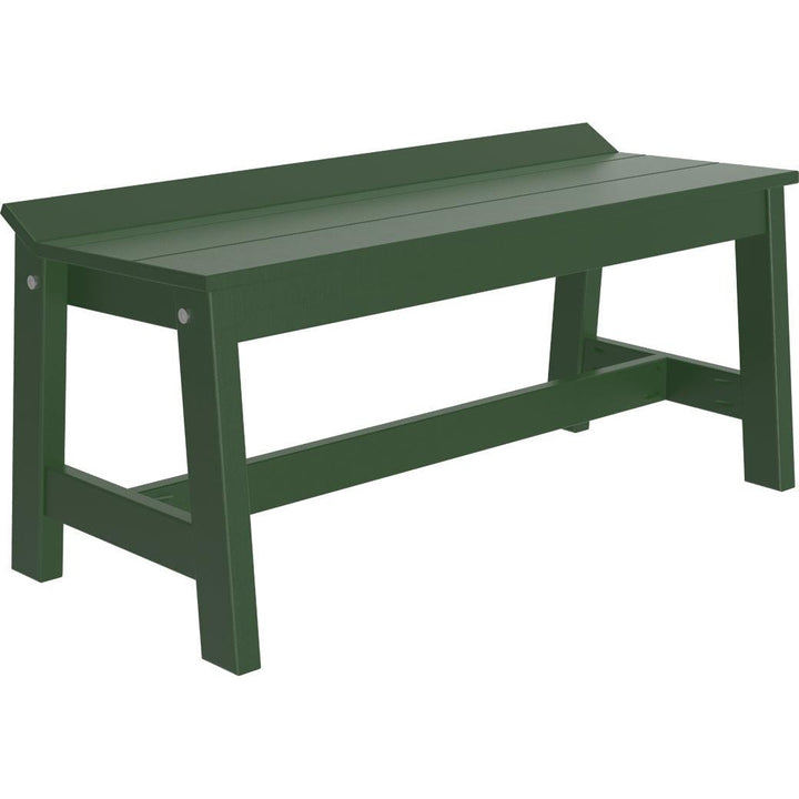 LCCDB41G-LuxCraft-Café Dining Bench (41")-Green-Pangaea Patio