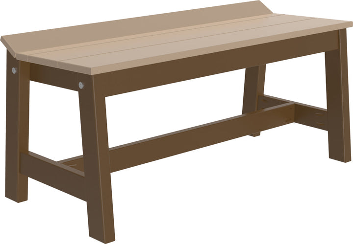 LCCDB41WWCBR-LuxCraft-Café Dining Bench (41")-Pangaea Patio