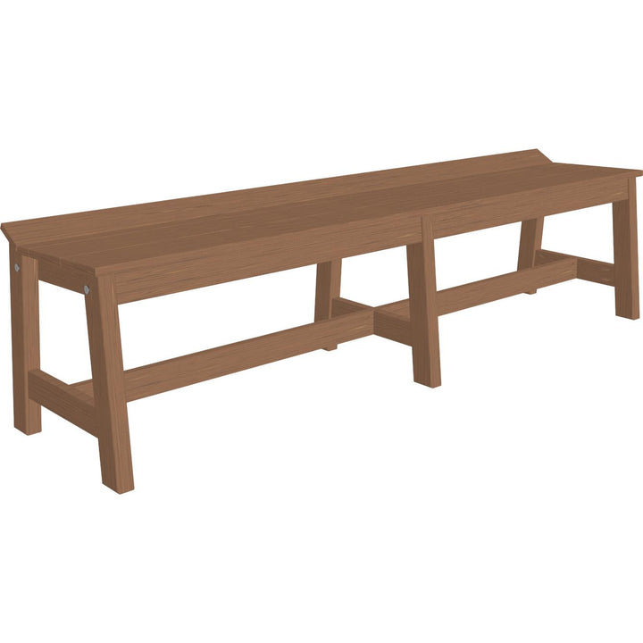 LCCDB72AM-LuxCraft-Café Dining Bench (72")-Antique Mahogany-Pangaea Patio