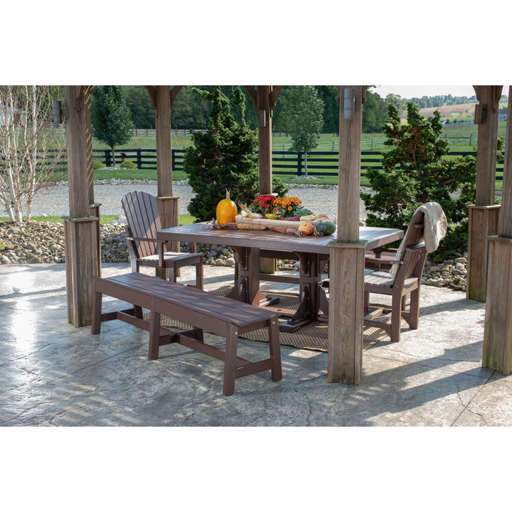 -LuxCraft-Café Dining Bench (72")-Pangaea Patio