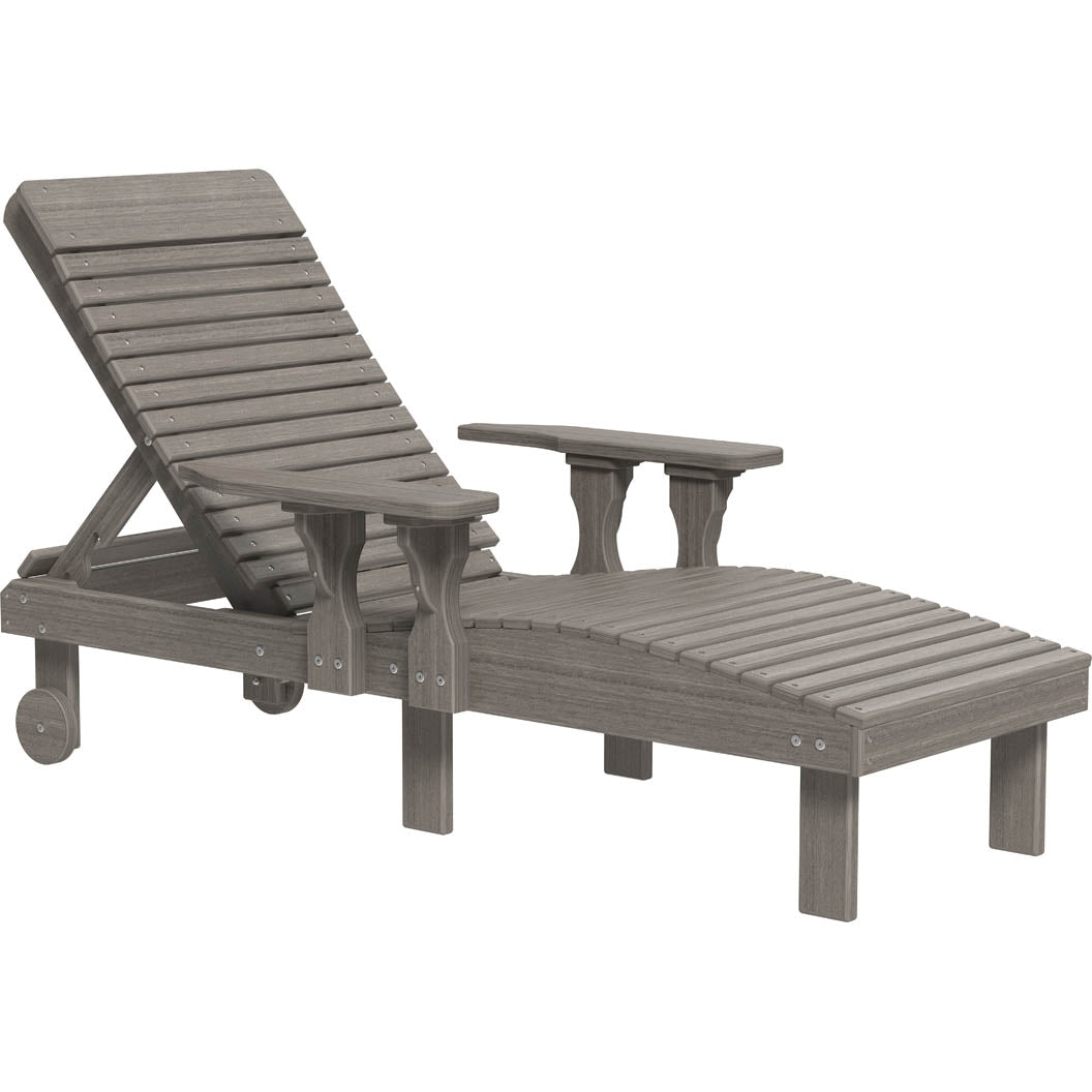 LCPLCCG-LuxCraft-Chaise Lounge Chair-Brazilian Walnut Black-Pangaea Patio