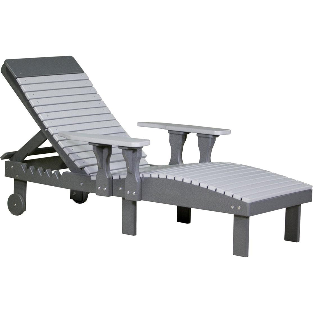 LCPLCDGS-LuxCraft-Chaise Lounge Chair-Dove Gray Slate-Pangaea Patio
