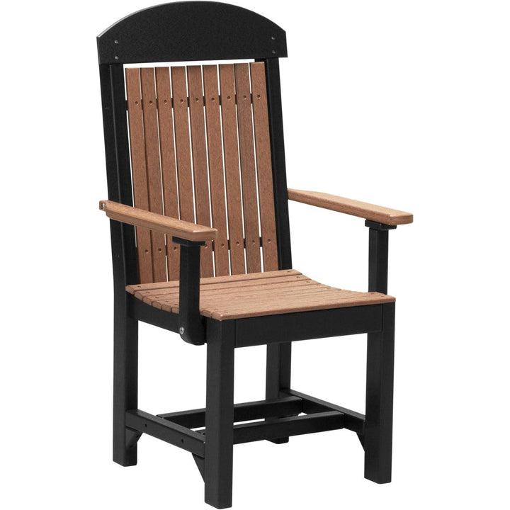 LCCACDDGS-LuxCraft-Classic Arm Chair-Dining-Dove Gray Slate-Pangaea Patio