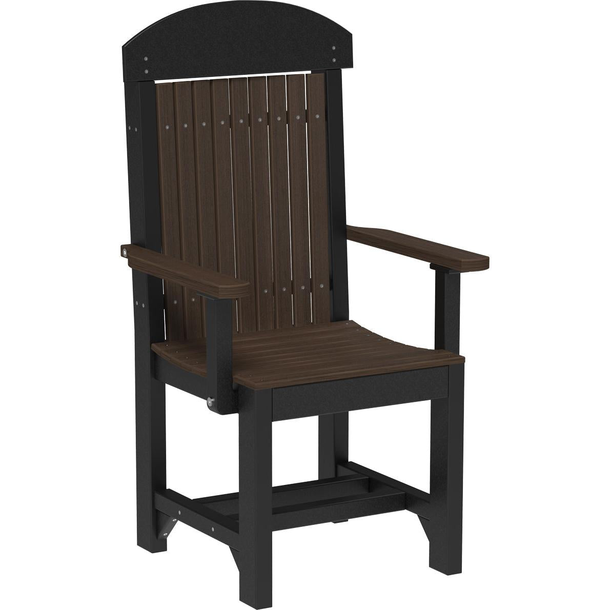 LCCACDWW-LuxCraft-Classic Arm Chair-Dining-Weatherwood-Pangaea Patio