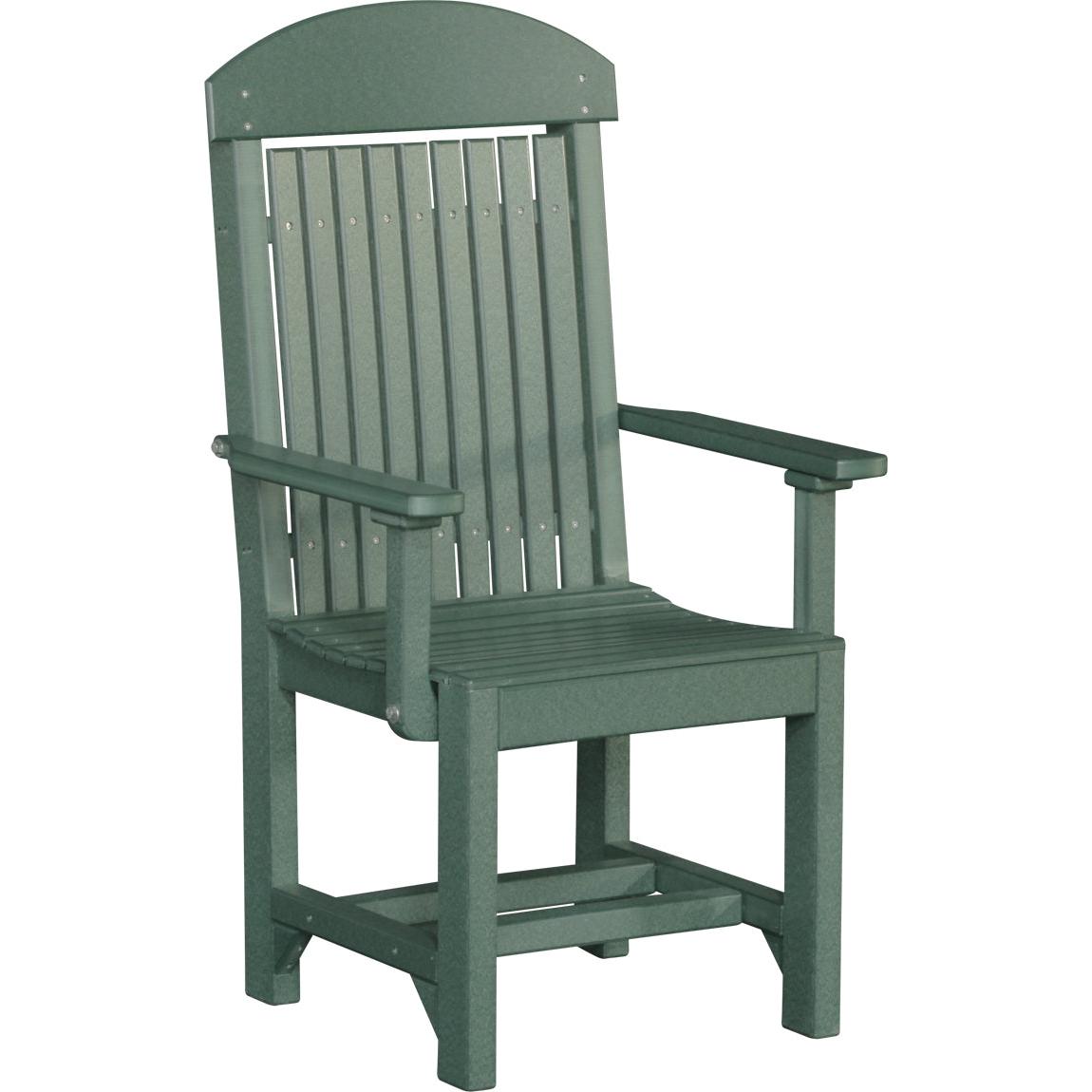 LCCACCAM-LuxCraft-Classic Arm Chair-Counter-Antique Mahogany-Pangaea Patio