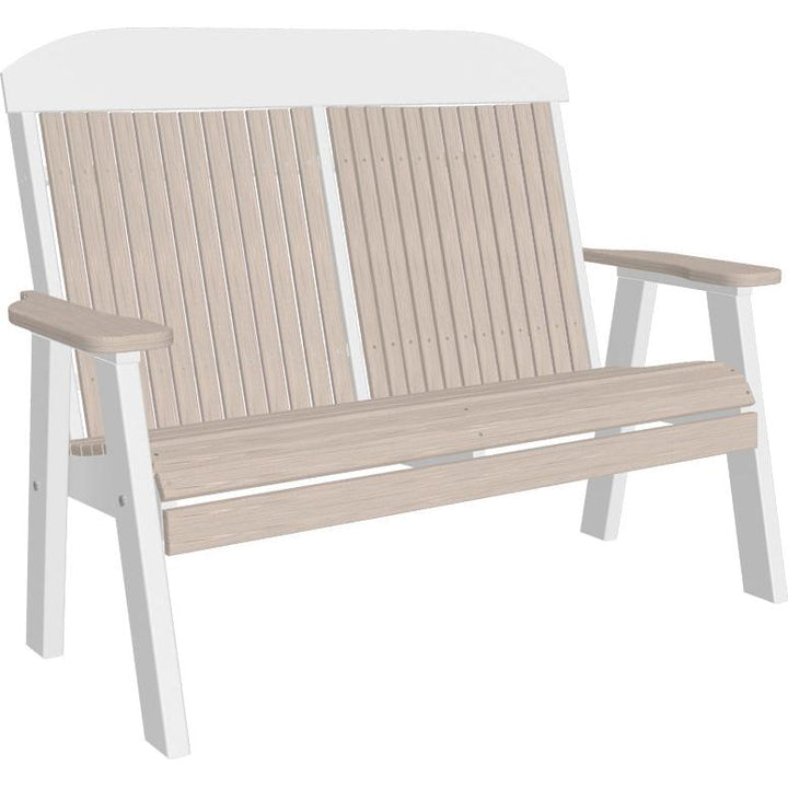 LC4CPBBIW-LuxCraft-Classic Bench - 4'-Birch White-Pangaea Patio