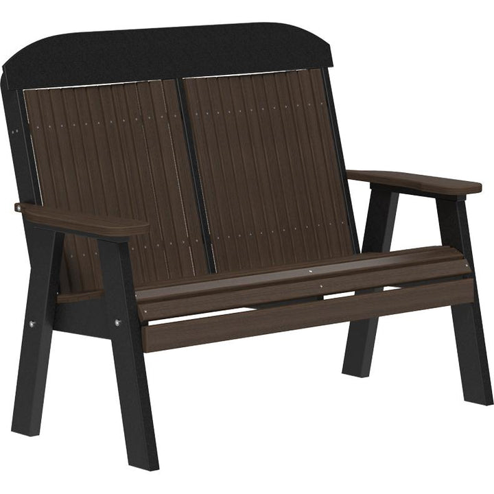 LC4CPBBZWB-LuxCraft-Classic Bench - 4'-Coastal Gray Black-Pangaea Patio
