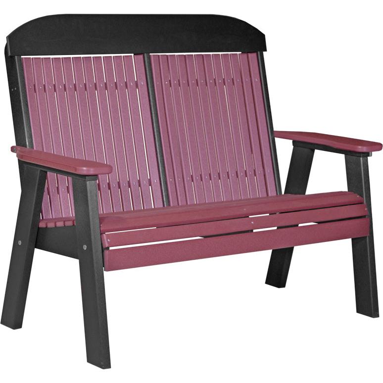 LC4CPBCHB-LuxCraft-Classic Bench - 4'-Cherrywood Black-Pangaea Patio