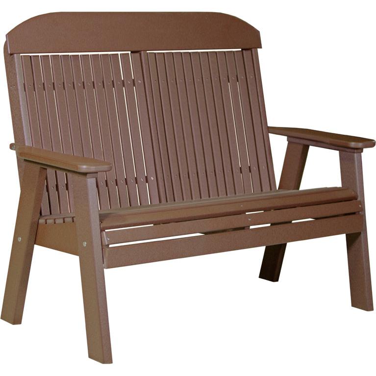 LC4CPBCBR-LuxCraft-Classic Bench - 4'-Chestnut Brown-Pangaea Patio