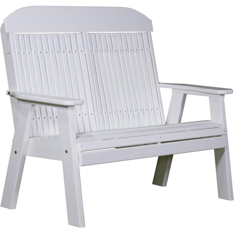 LC4CPBW-LuxCraft-Classic Bench - 4'-White-Pangaea Patio