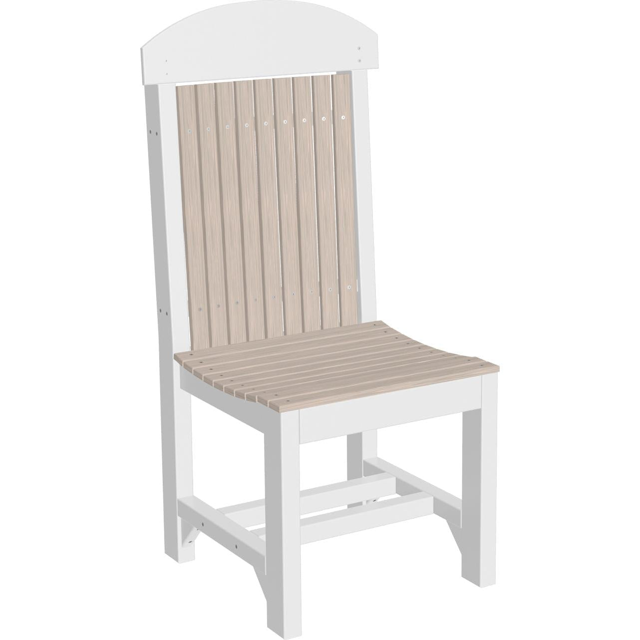 LCCSCDWWCBR-LuxCraft-Classic Side Chair-Dining-Weatherwood Chestnut Brown-Pangaea Patio