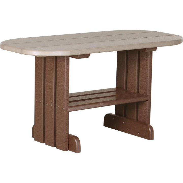 LCPCTWWCBR-LuxCraft-Coffee Table-Weatherwood Chestnut Brown-Pangaea Patio