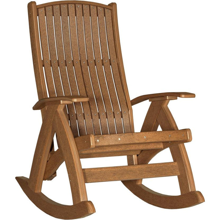 LCPCRAM-LuxCraft-Comfort Rocker-Antique Mahogany-Pangaea Patio