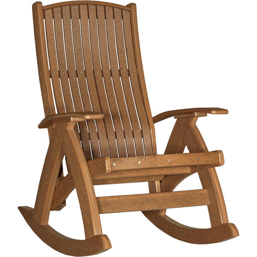 LCPCRAM-LuxCraft-Comfort Rocker-Antique Mahogany-Pangaea Patio