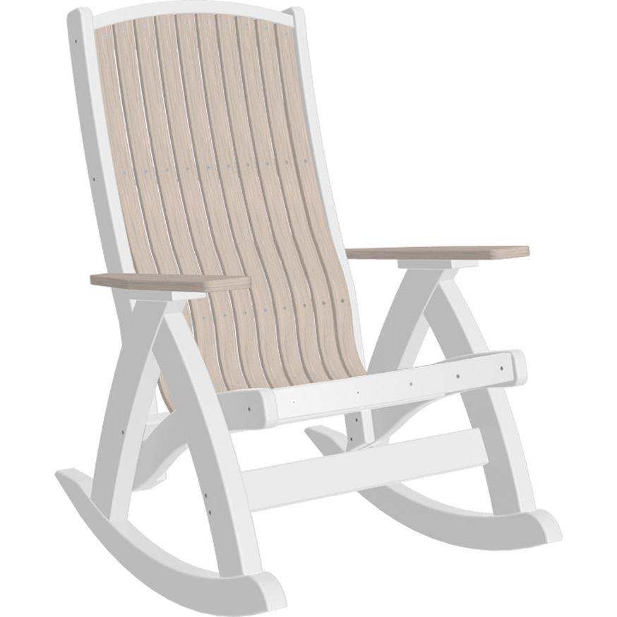 LCPCRBIW-LuxCraft-Comfort Rocker-Birch White-Pangaea Patio