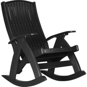 LCPCRBK-LuxCraft-Comfort Rocker-Black-Pangaea Patio
