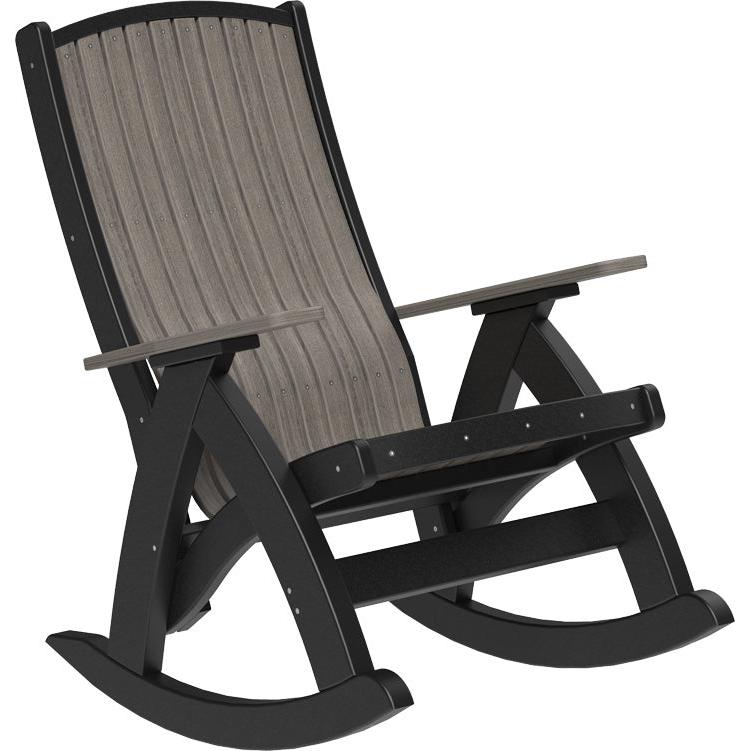 LCPCRCGB-LuxCraft-Comfort Rocker-Coastal Gray-Pangaea Patio