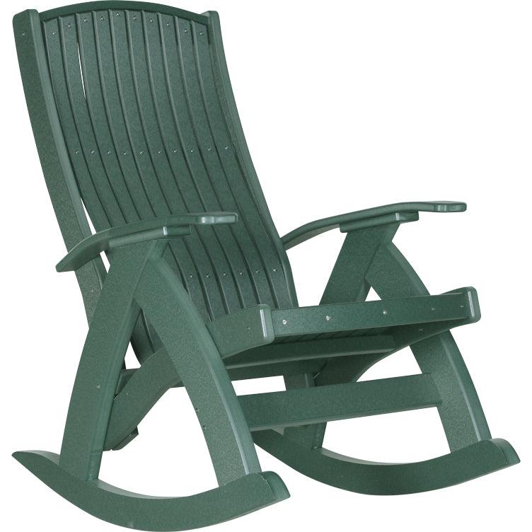 LCPCRG-LuxCraft-Comfort Rocker-Green-Pangaea Patio