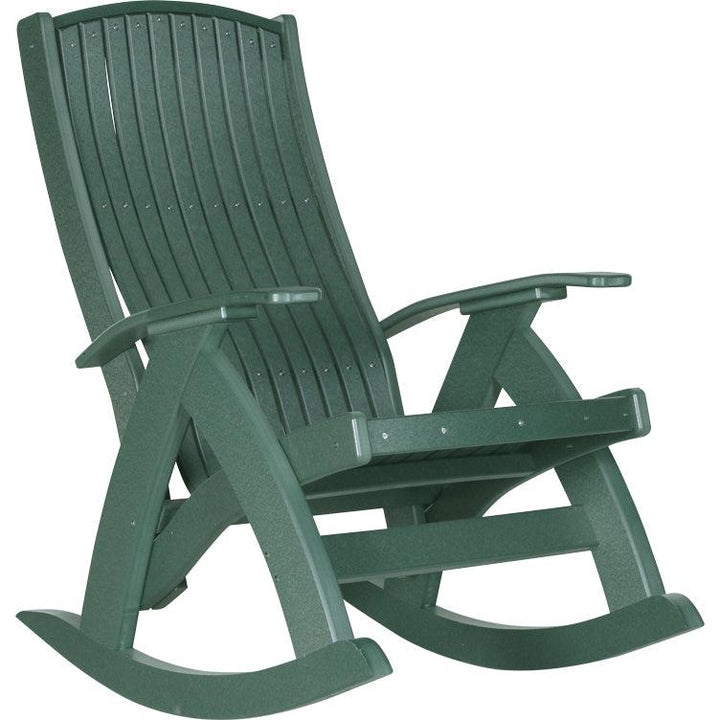 LCPCRG-LuxCraft-Comfort Rocker-Green-Pangaea Patio