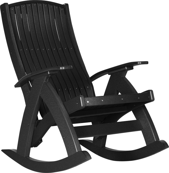 LCPCRBK-LuxCraft-Comfort Rocker-Pangaea Patio